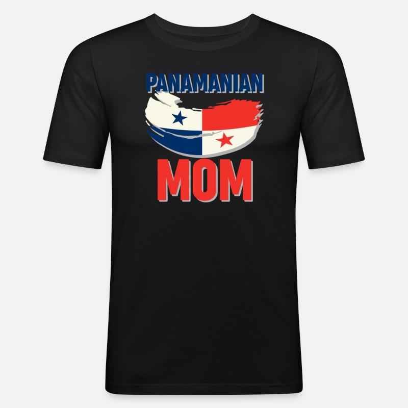 Panamaische Mutter - Männer Slim Fit T-Shirt - Schwarz