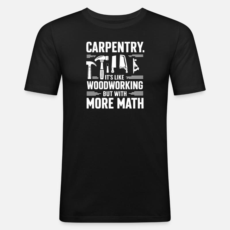 menuiserie menuiserie humour math lover - T-shirt près du corps Homme - noir