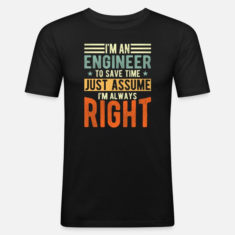 Techniker - Männer Slim Fit T-Shirt - Schwarz