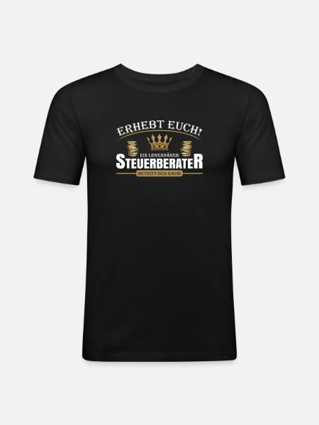 Steuerberater - Männer Slim Fit T-Shirt - Schwarz
