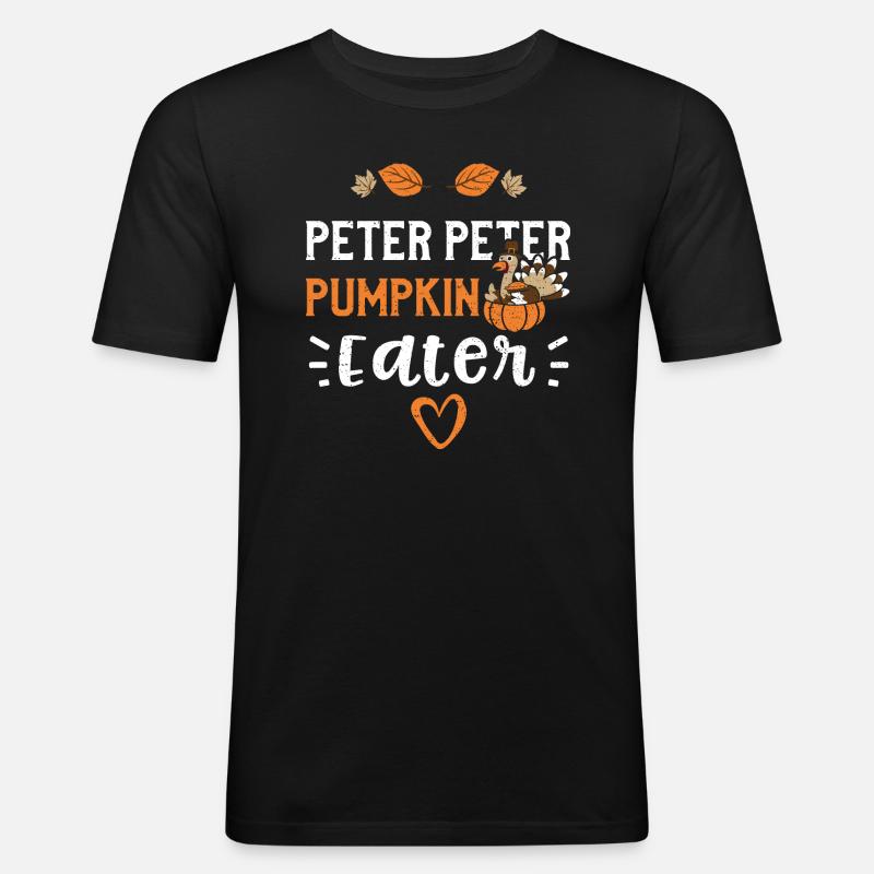 Peter Peter Pumpkin Eater - Men's Slim Fit T-Shirt - black