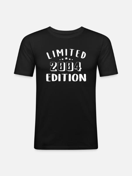 Birthday 2004 Limited Edition 2004 - Men's Slim Fit T-Shirt - black