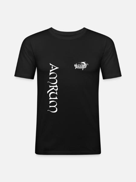 Amrum, Nordsee - Männer Slim Fit T-Shirt - Schwarz