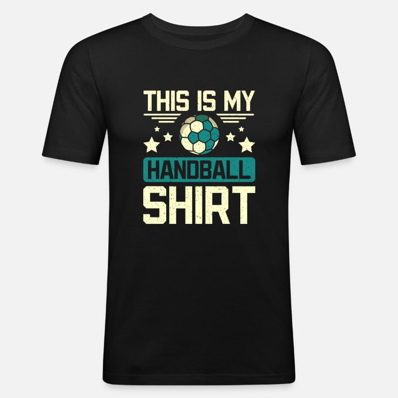 C’est mon handball - T-shirt près du corps Homme - noir