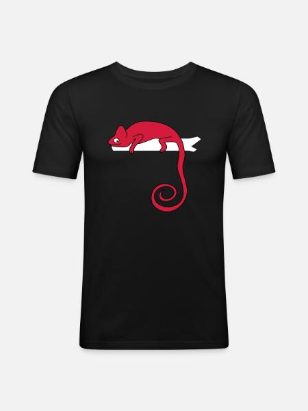 chameleon b - Men's Slim Fit T-Shirt - black