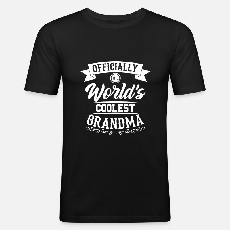 Oma - Männer Slim Fit T-Shirt - Schwarz