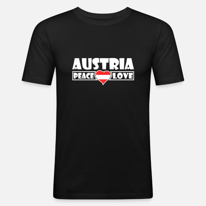 Austria - Austria - Men's Slim Fit T-Shirt - black