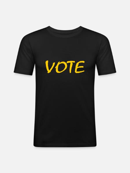Vote - Men's Slim Fit T-Shirt - black