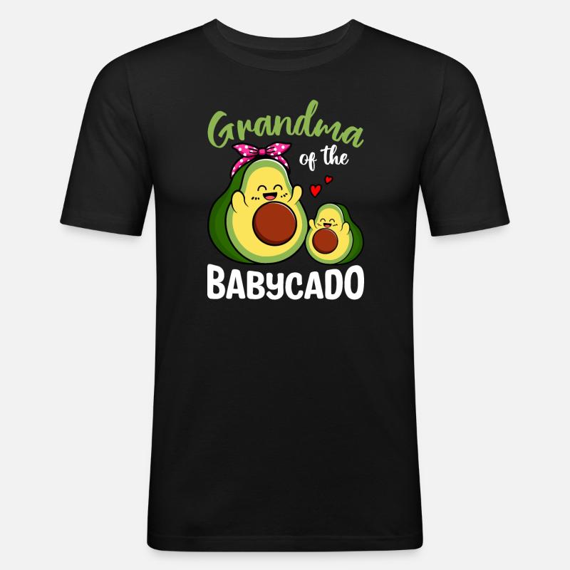 Großmutter Von Babycado - Männer Slim Fit T-Shirt - Schwarz