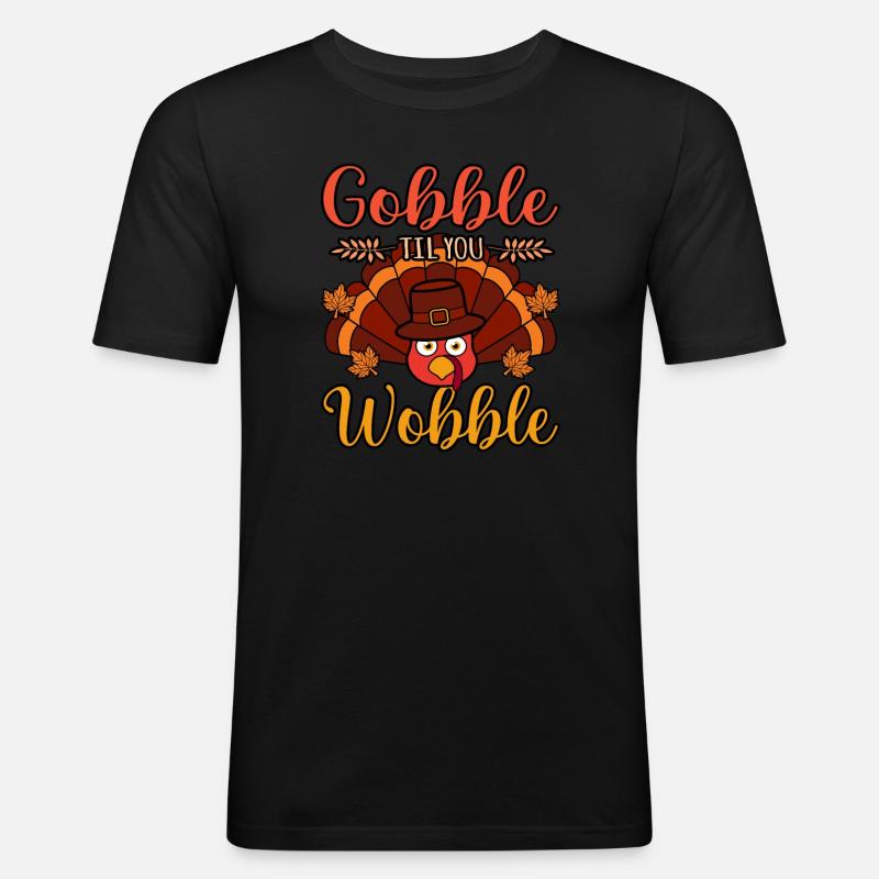 Verschlingen Sie, Bis Sie - Männer Slim Fit T-Shirt - Schwarz