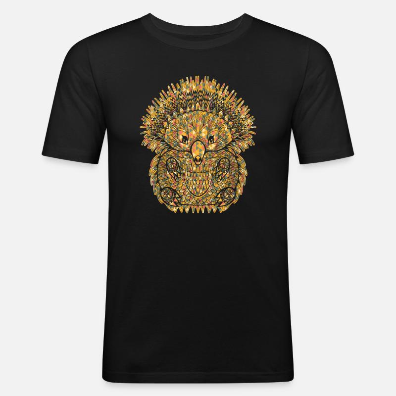 Awesome Echidna Geometric - Men's Slim Fit T-Shirt - black