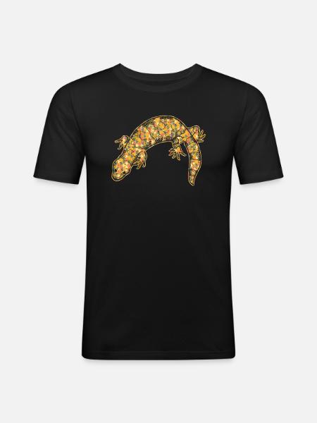Gila Monster Geometric - Men's Slim Fit T-Shirt - black