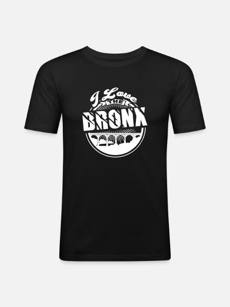 I Love The Bronx - Men's Slim Fit T-Shirt - black