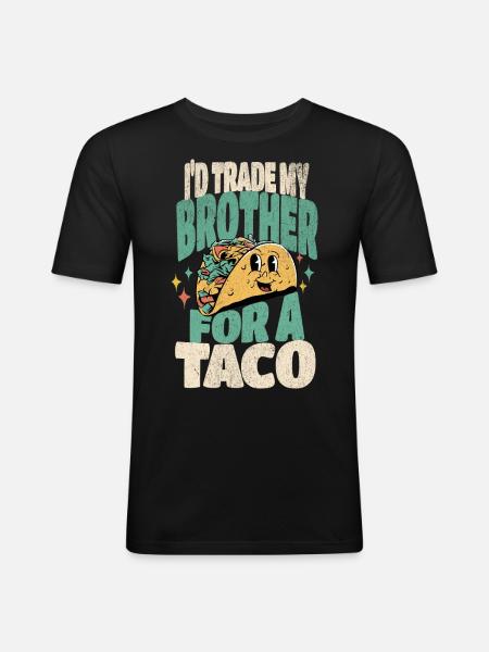 Taco - T-shirt près du corps Homme - noir