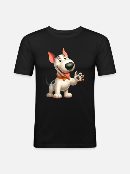 Bull Terrier 7 - Men's Slim Fit T-Shirt - black