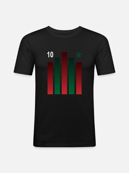 Morocco - Men's Slim Fit T-Shirt - black
