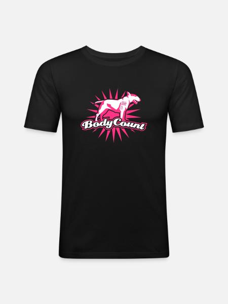BodyCount - Männer Slim Fit T-Shirt - Schwarz
