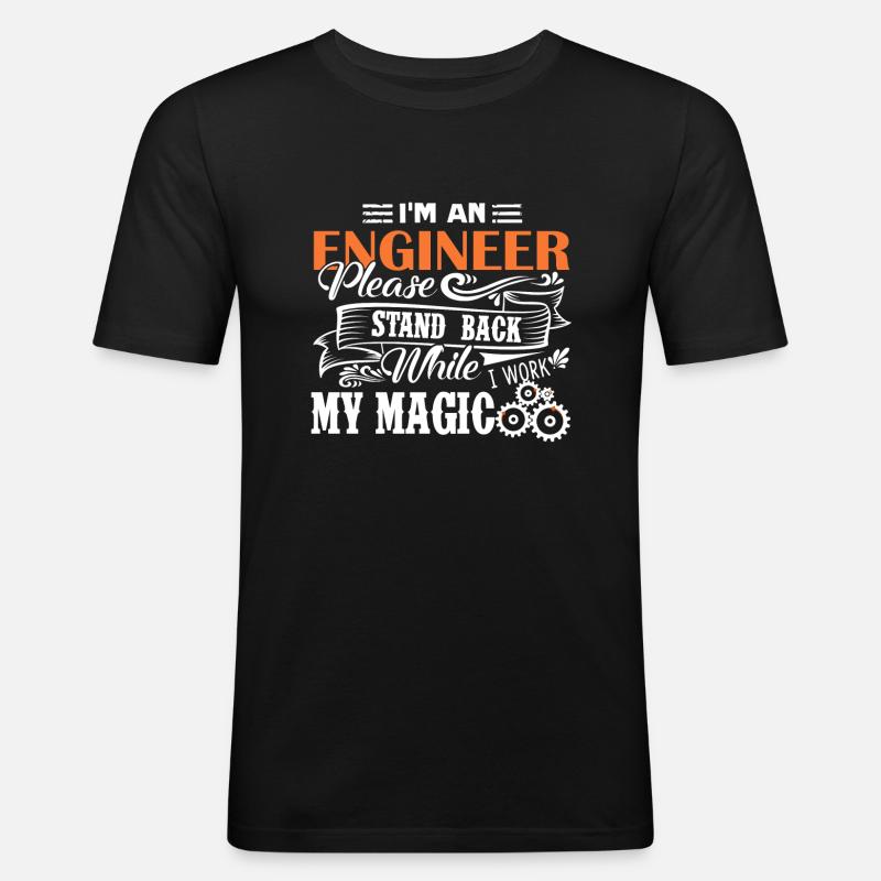 Engineer I Am An Engineer - Men's Slim Fit T-Shirt - black