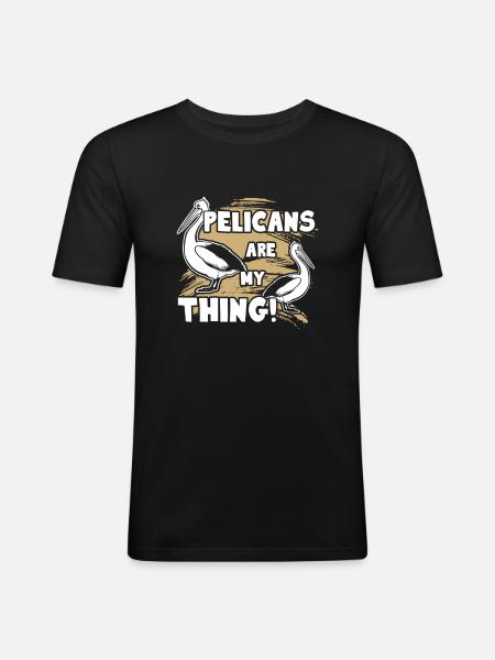 Pelican Pelicans Are My Thing - Men's Slim Fit T-Shirt - black