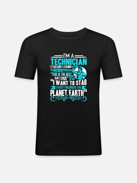 Technician I'm A Technician - Men's Slim Fit T-Shirt - black
