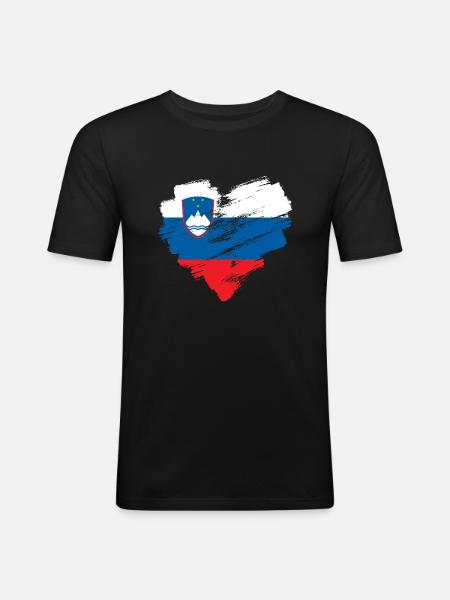 Slovenia - Men's Slim Fit T-Shirt - black