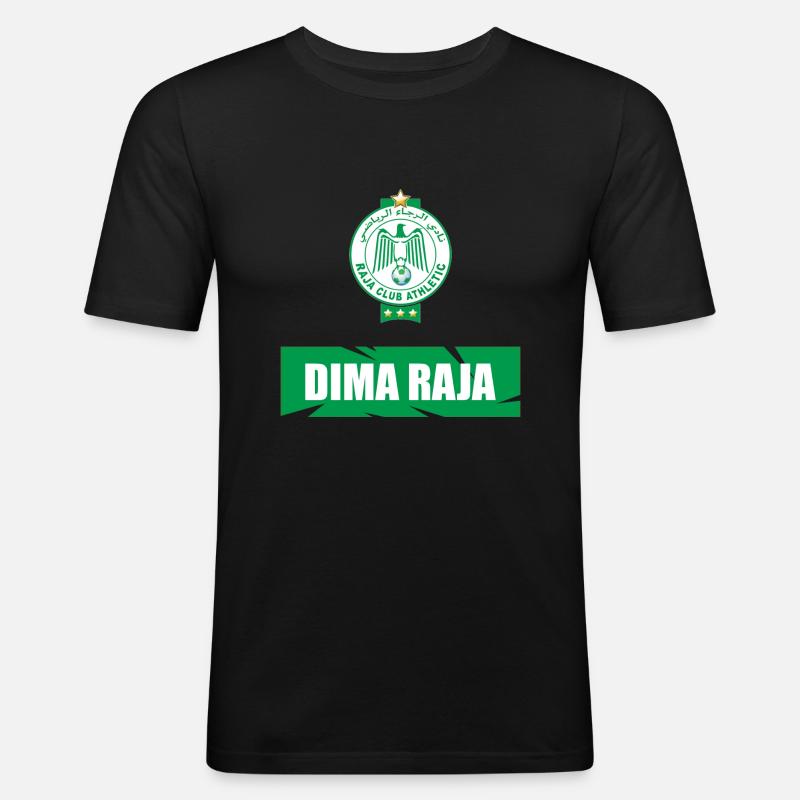 DIMA RAJA - Männer Slim Fit T-Shirt - Schwarz