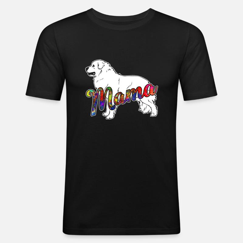 Great Pyrenees Great Pyrenees Mama - Men's Slim Fit T-Shirt - black