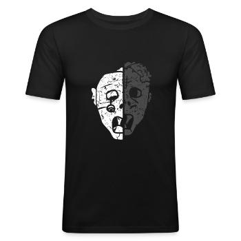 Zombie - Men's Slim Fit T-Shirt - black - Front - Nik (191cm)