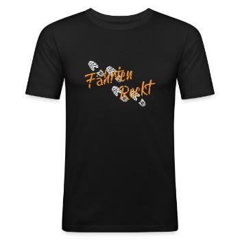 Hund Fährten Suchen Hundesport - Männer Slim Fit T-Shirt - Schwarz - Vorne - Nik (191cm)