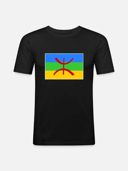Amazigh - Men's Slim Fit T-Shirt - black