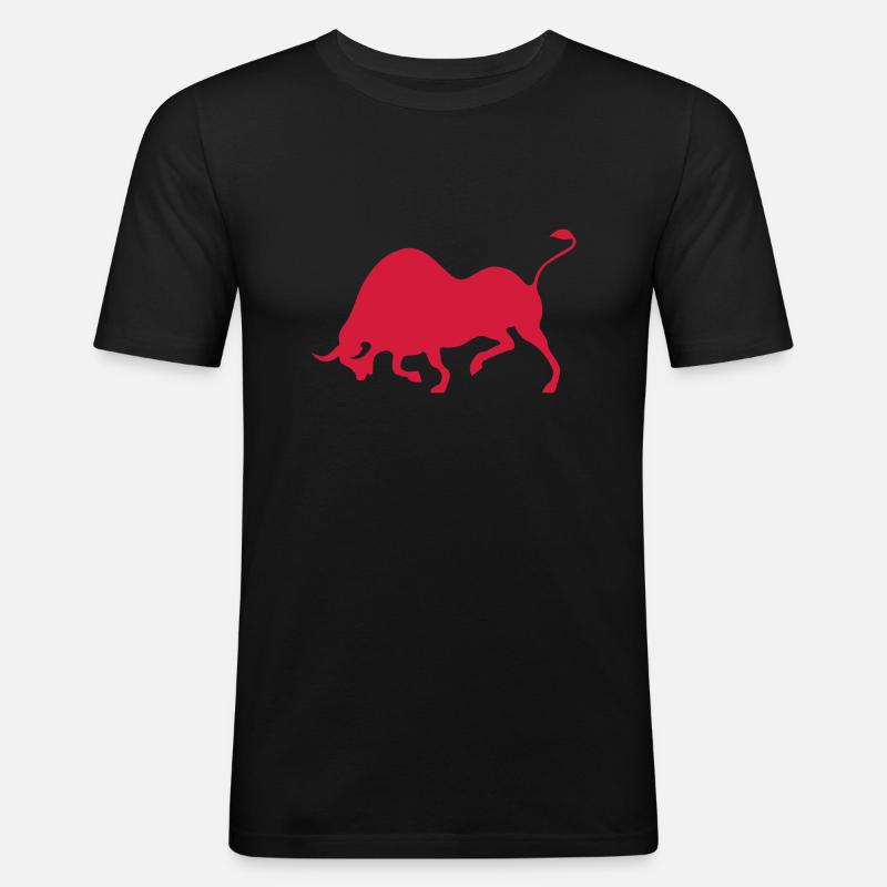 bull - Men's Slim Fit T-Shirt - black