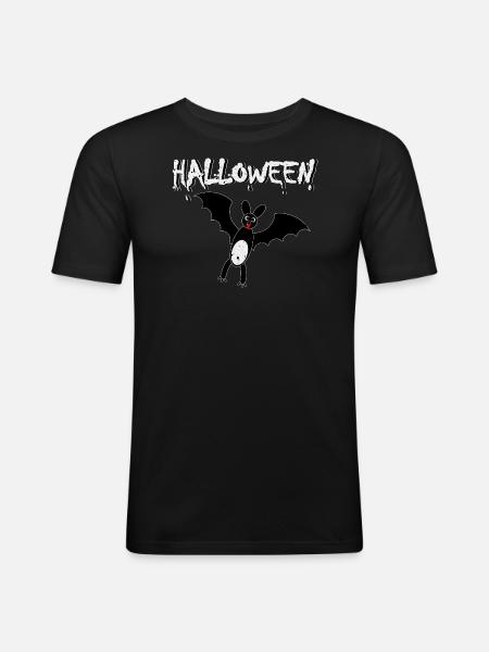 Halloween Bat - Men's Slim Fit T-Shirt - black