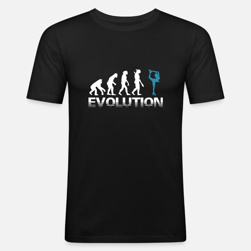 Evolution Figure Skating Ice - Men's Slim Fit T-Shirt - black