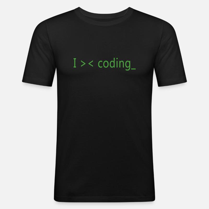 J’adore programmer des programmeurs - T-shirt près du corps Homme - noir