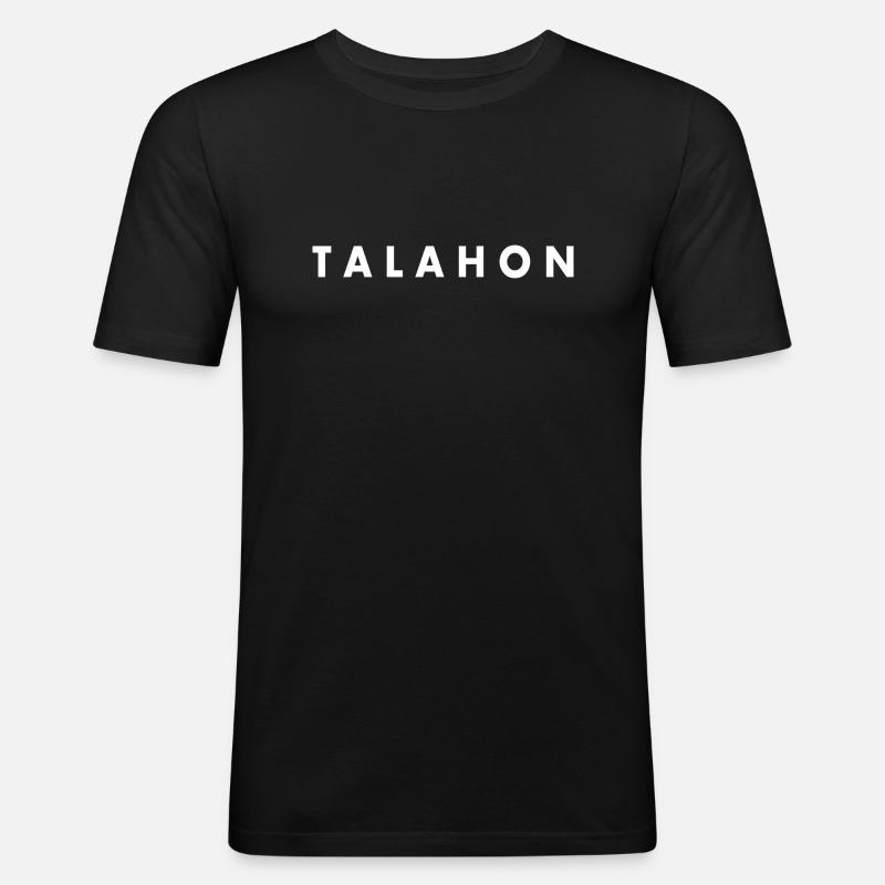 Talahon - Männer Slim Fit T-Shirt - Schwarz