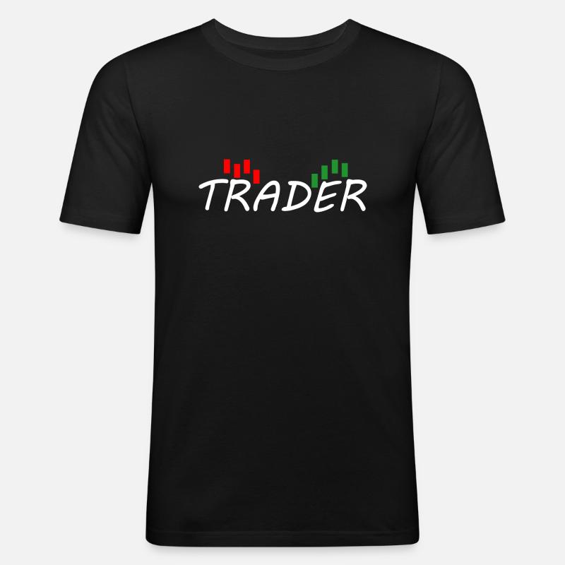 Händler - Männer Slim Fit T-Shirt - Schwarz