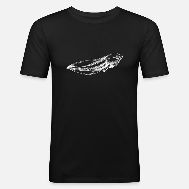 Kaulquappe - Männer Slim Fit T-Shirt - Schwarz