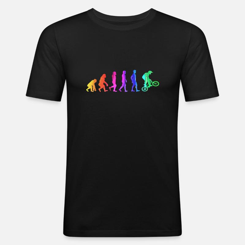 Biker Evolution - Men's Slim Fit T-Shirt - black