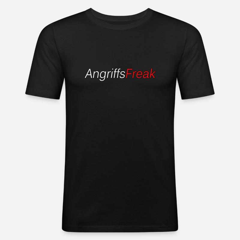 Angriffsfreak - Männer Slim Fit T-Shirt - Schwarz