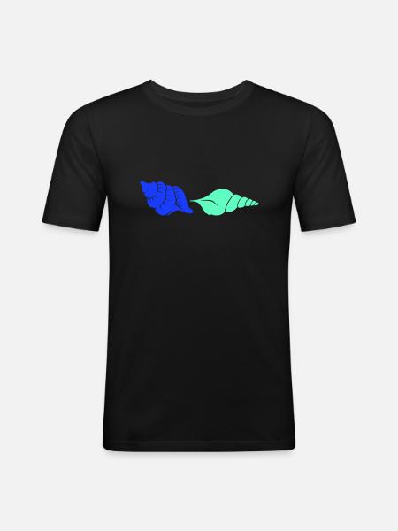 mussels - Men's Slim Fit T-Shirt - black