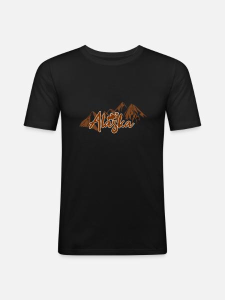 Alaska - Men's Slim Fit T-Shirt - black