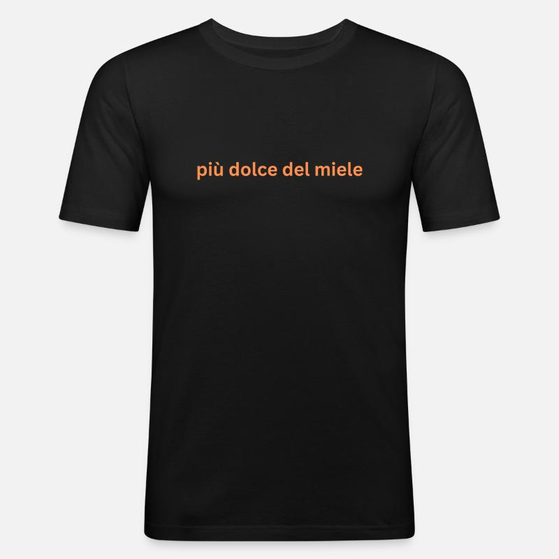 dolce - Männer Slim Fit T-Shirt - Schwarz