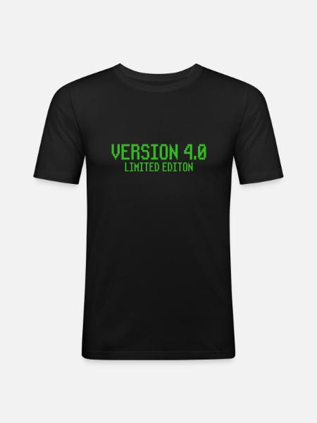 40th Birthday Gift Gamer - Men's Slim Fit T-Shirt - black