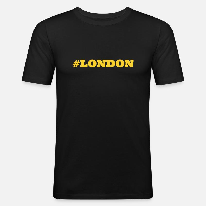 #London capitale de l’Angleterre - T-shirt près du corps Homme - noir