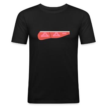 Rear light E-Class new left - Men's Slim Fit T-Shirt - black - Front - Nik (191cm)