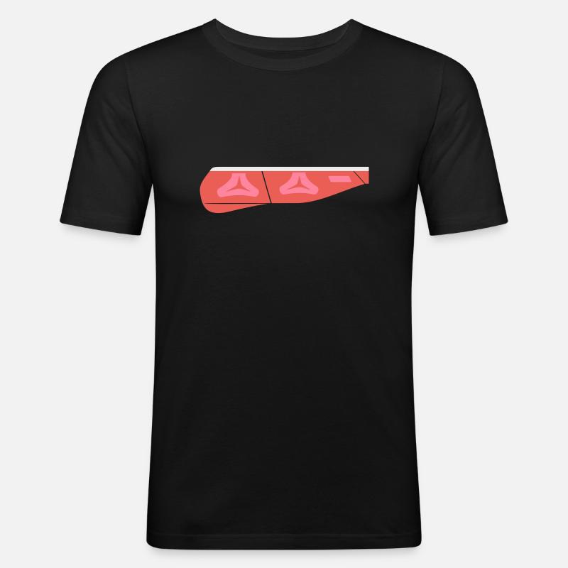 Rear light E-Class new left - Men's Slim Fit T-Shirt - black