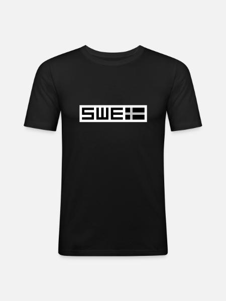 Swedish tactical - Men's Slim Fit T-Shirt - black