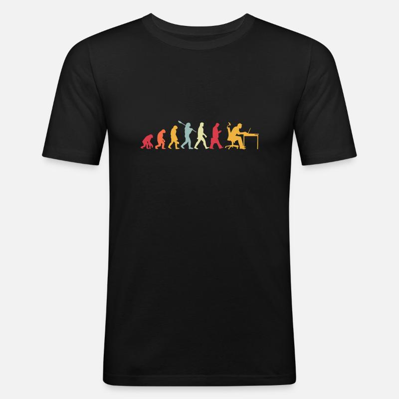 Programmierer Softwareentwickler Coder Sprüche - Männer Slim Fit T-Shirt - Schwarz