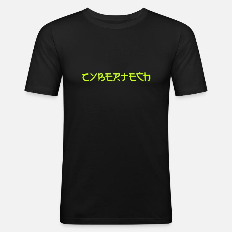 Cybertech Technowear - Men's Slim Fit T-Shirt - black