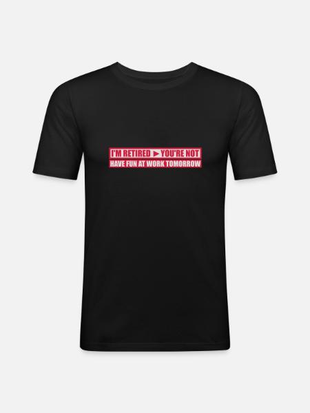 have fun at work - Men's Slim Fit T-Shirt - black